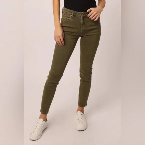 DEAR JOHN GISELE HIGH RISE ANKLE SKINNY JEANS IN CYPRESS size 27 - Picture 1 of 8